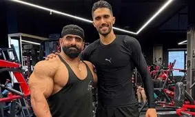 تمرین مشترک سیدحسین‌ حسینی و هادی‌ چوپان/ ویدئو