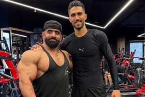 تمرین مشترک سیدحسین‌ حسینی و هادی‌ چوپان/ ویدئو