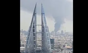 برخورد موشک های ایرانی به بحرین/ ویدئو

