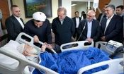 عیادت پزشکیان از آیت‌الله نوری همدانی

