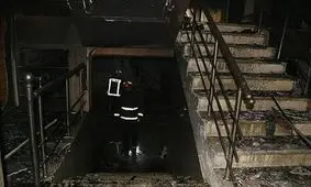 آتش سوزی در حوالی خیابان مولوی تهران/ ویدئو