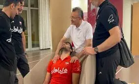 ستاره والیبال پس شکست مقابل لهستان از حال رفت/ ویدئو