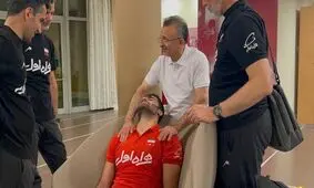 ستاره والیبال پس شکست مقابل لهستان از حال رفت/ ویدئو