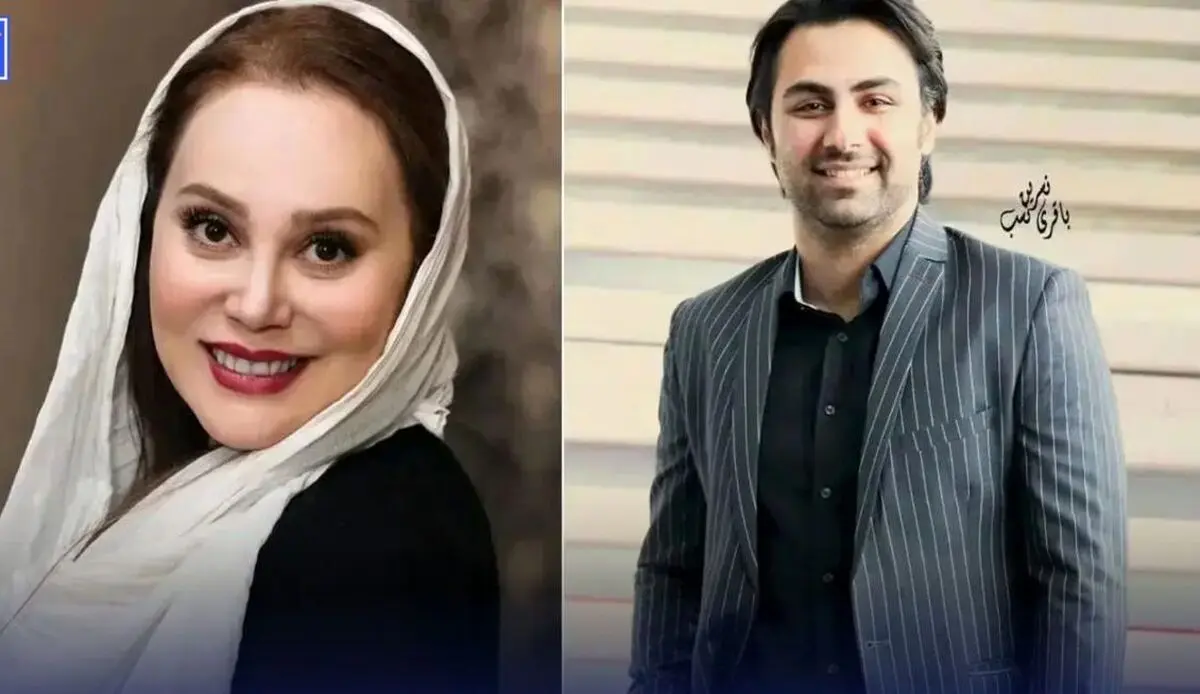 سلفی عاشقانه آرام جعفری و بابک انصاری