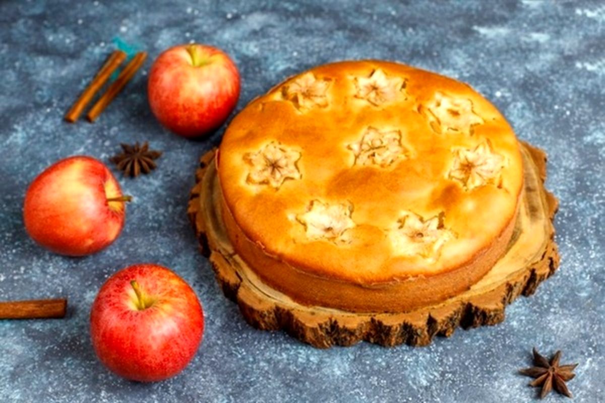 طرز تهیه کیک سیب و دارچین خوش طعم