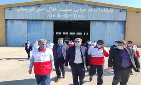 بازدید معاون استاندار خوزستان از مرکز عملیات هلال احمر استان