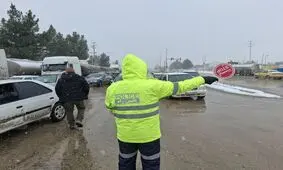 تردد روان در محورهای شمالی/ برف و باران در جاده‌های ۸ استان
