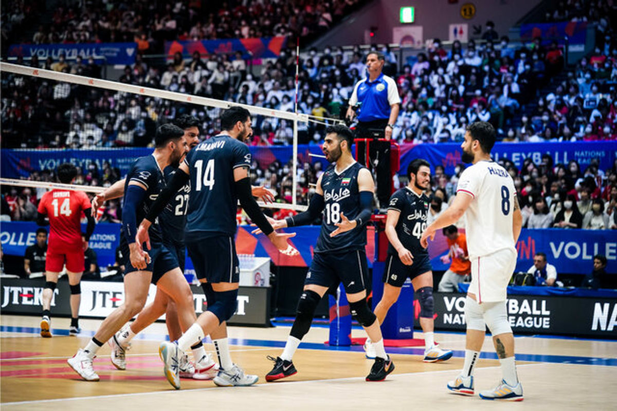 لیگ ملتهای والیبال ۲۰۲۳؛ ایران 3 - ۰ آلمان