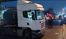 حادثه برای خودروی حمل سوخت، محور امام رضا را مسدود کرد/ ویدئو
