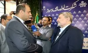 حضور رئیس شورای اطلاع‌رسانی دولت در غرفه شرکت لوله‌سازی اهواز در نمایشگاه بین‌المللی نفت