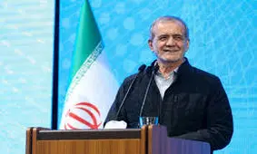 شوخی پزشکیان با روشن و خاموش شدن میکروفون تاجگردون/ ویدئو