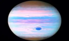 «هابل» یک عکس فرابنفش منحصربه‌فرد از سیاره مشتری گرفت

