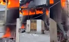 مهار آتش‌سوزی مجتمع اطلس درگهان