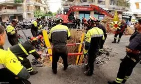 گیر کردن سارق بانک در تونلی که برای سرقت کنده بود/ ویدئو