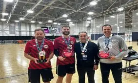 مدال برنز تیم هندبال لس آنجلس با هدایت علیرضا حبیبی، مربی ایرانی