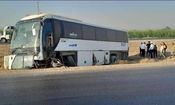 واژگونی اتوبوس در محور شوش - اهواز