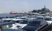 ورود بزرگ‌ترین شناور با ۲۲۰ دستگاه خودروی وارداتی به بندر کیش

