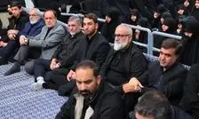 تصاویری از عزاداری در حسینیه امام خمینی؛ لاریجانی و قالیباف هم بودند/ تیپ متفاوت سردار قاآنی