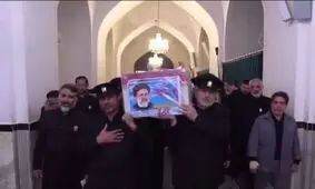تصویری از محل دفن شهید رئیسی در رواق دارالسلام/ عکس

