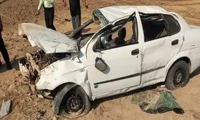 تصادف مرگبار خودروی زائران افغانستانی اربعین حسینی در جاده اهواز