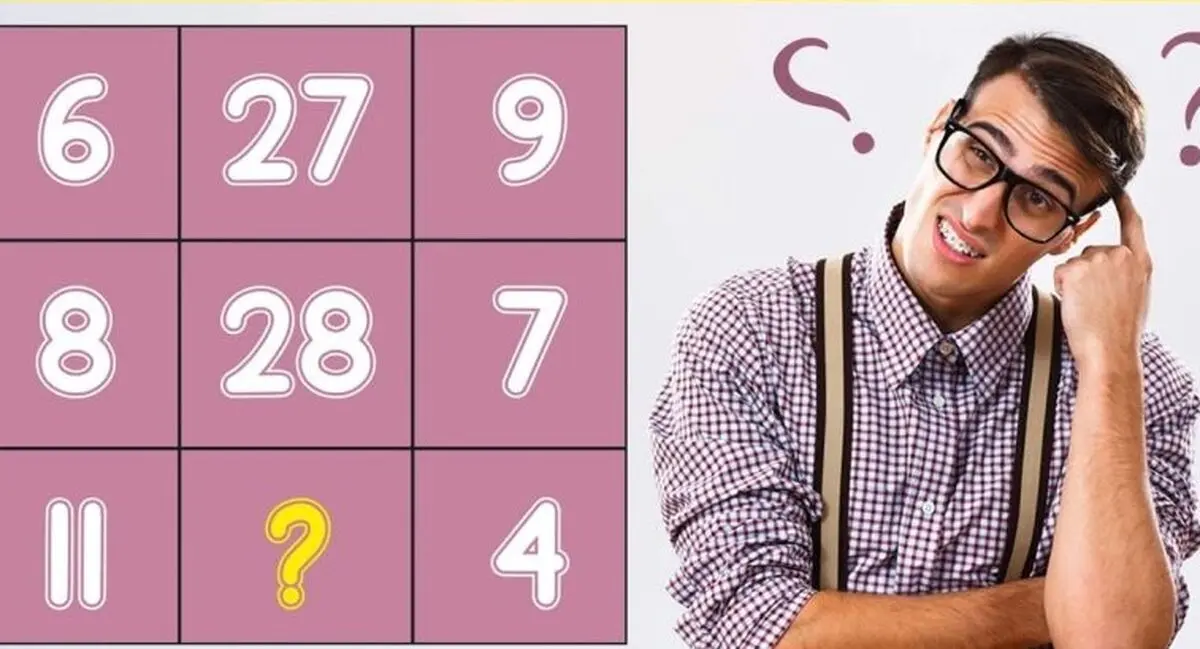 تست هوش/ این معمای تصویری را در 6 ثانیه حل کنید تا هوش ریاضی خود را ثابت کنید