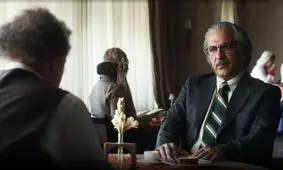 مهران مدیری و هوتن شکیبا در پشت صحنه تاسیان/ عکس