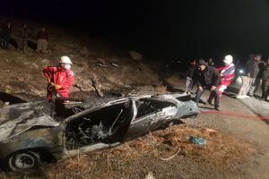 ۲ فوتی بر اثر آتش‌سوزی خودرو در جاده ارومیه به مهاباد/ ویدئو
