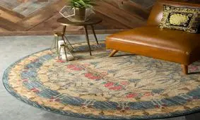 استفاده از فرش بیضی و گرد در طراحی داخلی