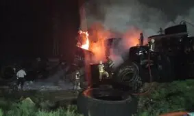 آتش‌ سوزی هولناک در جنوب تهران 