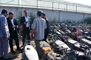 فروش ۷۴ میلیاردی مزایده خودرو‌ها و موتورسیکلت‌های توقیفی در استان هرمزگان