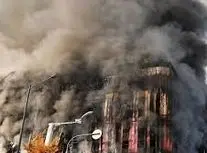 آتش سوزی مهیب یک ساختمان در کره جنوبی/ ویدئو