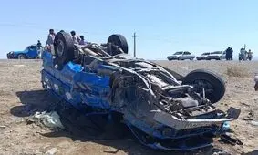 تصادف مرگبار پژو ۴۰۵ با کامیونت زامیاد در محور سرباز/۷ تن جان باختند
