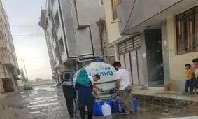 آب‌رسانی قطره‌ای با تانکر به یکی از شهرستان‌های تهران/ ویدئو