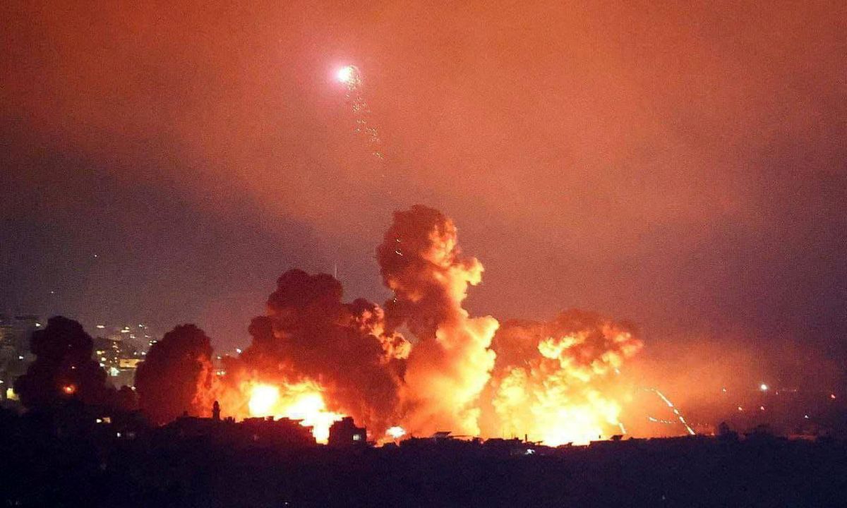 شدیدترین حملات صهیونیستها، از سوریه تا غزه؛ حمله همزمان جنگنده های اسرائیل در چهار محور + فیلم