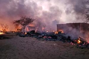 حمله به کاروان حامل کمک‌های بشردوستانه سازمان ملل در غرب سودان/ تصاویر

