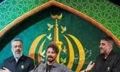 بوسه خواننده پاپ بر کتف محمود کریمی