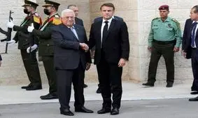 محمود عباس: اسرائیل مسئول رخدادهای جاری است/ ماکرون: آینده فلسطینی‌ها مرتبط با «مبارزه با تروریسم» است