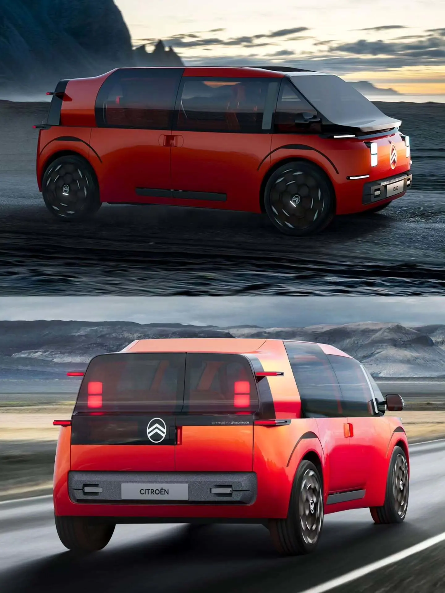 تصاویر رسمی منتشر شده از کانسپت ۲۰۲۵ سیتروئن ELO (Citroen ELO) که یک خودروی کامپکت، همه‌کاره و دارای طراحی نوآورانه با قابلیت تطبیق برای کار، استراحت و بازی است و به عنوان یک مدل «خانه روی چرخ» توسط شرکت سیتروئن معرفی شده است.