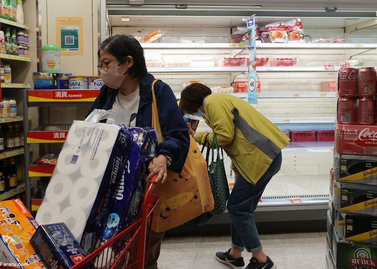 هنگ‌کنگی‌ها از ترس قرنطینه فروشگاه‌ها را خالی کردند