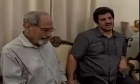 دیدار احساسی رسول خادم با ناخدا هوشنگ صمدی و بیان سخنانی در وطن دوستی/ ویدئو