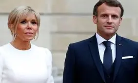 رفتار همسر ماکرون دوباره خبرساز شد/ ویدئو
