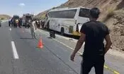 تصادف شدید اتوبوس زائران عراقی در سبزوار/ ویدئو