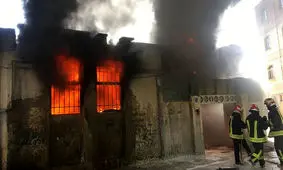 آتش سوزی کارگاه چوب بری در فردوسیه