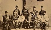 تصویری از نمایندگان ایران در مراسم تاجگذاری نیکولای دوم، امپراتور روسیه، سال ۱۸۹۶ میلادی 
