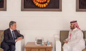 دیدار و گفت‌وگوی بلینکن و بن سلمان درباره تحولات غزه
