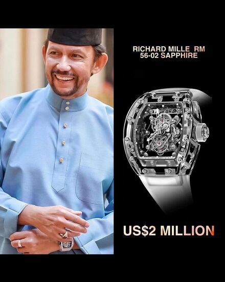 مجموعه ساعت های 6.5 میلیون دلاری سلطان برونئی