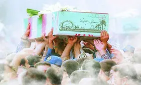کشف پیکر یک شهید در هنگام آماده‌سازی مواکب شلمچه/ عکس

