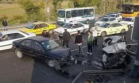 تصادف مرگبار در آزاد راه کرج - قزوین