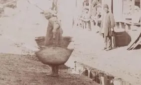 سفر در زمان؛ منظرۀ یک خیابان در شهر «رشت» در دوران قاجار 