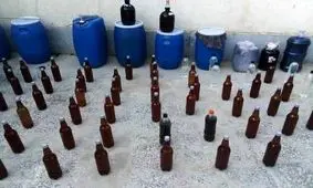 کشف و ضبط ۴.۵ هزار لیتر مشروبات الکلی در شوشتر